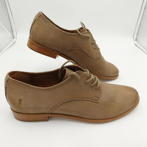 FRYE Womens Anna Oxford Leather Shoes ASH